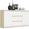 Komoda 140 cm zásuvky dveře skříňka FRAMIRE R-140-S3 mix Náhled obrázku produktu 4