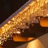 Salcar 5m 200 LED Eisregen Lichterkette 8 Lichtmodimit Produktbild-Vorschau 4