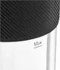 A close-up view of the top part of a blender jar, showing the black textured grip and the clear jar with a 'Max' fill line. Voir les images du produit