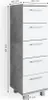 Skříňka do koupelny Vicco Ilias Beton 30 x 95 cm, Model Náhled obrázku produktu 3