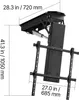 A diagram showing the dimensions of a motorized TV mount. Podgląd zdjęcia produktu
