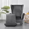 2-dílný kryt křídla židle, křídlo židle Velvet Slipcovers Náhled obrázku produktu 2