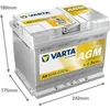 VARTA A8 Silver Dynamic AGM 12V 60Ah 680A Autobatterie Produktbild-Vorschau 2