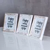 3er Set Fotorahmen 10x15 Weiß Gold Fotoaufsteller Barock Produktbild-Vorschau 3