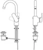 Ideal Standard Waschtischarmatur Ceraflex hoher Auslauf, Produktbild-Vorschau 4