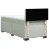 vidaXL Boxspringbett mit Matratze Hellgrau 80x200 cm Samt Produktbild-Vorschau 6