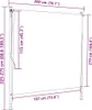 vidaXL Außenrollo Gelb und Weiß 200x270 cm Stoff und Stahl Produktbild-Vorschau 8