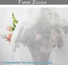 A sheer white curtain is draped over a bouquet of flowers in a basket. Voir les images du produit