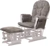 Fotel Relax HWC-C76, fotel bujany ze stołkiem tkanina Podgląd zdjęcia produktu 14