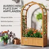 Outsunny Hochbeet Pflanzkasten mit Rankgitter, Gebogendach Produktbild-Vorschau 4