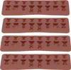 4PCS Moule en silicone en forme d'échecs Moule à chocolat Voir les images du produit 4