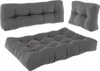 Vicco Palettenkissen Set Flocken, 120 x 80 cm 3 Teile, Grau Produktbild-Vorschau 7