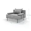 Gartenmöbel set Bahama Dunkelgrau 6 Personen Gartenlounge Produktbild-Vorschau 10