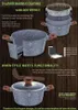 Marketing image showcasing a granite-coated pot with text highlighting its features and benefits. Náhľad obrázku produktu