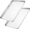 Edelstahl Ofenblech Set of 2 44 x 31 x 2 cm Produktbild-Vorschau 4