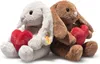 Steiff Hase Hoppie Love grau 16 cm mit Herz 081125 Produktbild-Vorschau 4