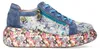 Laura Vita Damen Sneaker mit Plateau mit Floralmuster Produktbild-Vorschau 4