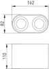 Deckenleuchte SENSO DUO alum, 83x165x110, IP20, max 50W, Produktbild-Vorschau 2