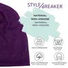 styleBREAKER Damen Beanie Mütze All Over Glitzer Stoff bis Produktbild-Vorschau 3