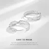 Creoolen voor dames, zilver 925, 3D tarwe-design, 25 mm, Productafbeelding-voorbeeld 5