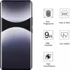 A product image showing a smartphone screen protector with feature icons and descriptions. Produktbild-Vorschau