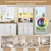 Vitrina okwish de 100x40x180 cm, aparador con iluminación Vista previa de la imagen del producto 2