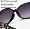 Retro-Sonnenbrille im Oversize-Stil für Damen, breites Produktbild-Vorschau 5