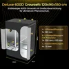 2 in 1 120x90x180 Deluxe 600D Zuchtzelt Gewächshaus Grow Produktbild-Vorschau 3
