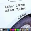 PantherPixel Reifendruck Aufkleber Reifenluftdruck BAR Produktbild-Vorschau 1