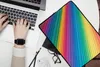 MuchoWow® Laptop Hülle 14 ZollRegenbogenfarbenes Papier Produktbild-Vorschau 2