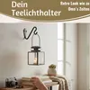 LS-LebenStil Vintage Laterne Windlicht 11cm Metall Grau Produktbild-Vorschau 7