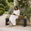 Gartenbank GDB01, 117 x 43,5 x 36 cm Produktbild-Vorschau 3