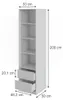 Šatníková skriňa Vicco Elmo biely 50 x 200 cm, Model 60710 Náhľad obrázku produktu 2
