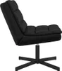 vidaXL Fotel obrotowy czarny 63 x 75 x 76 cm imitacja skóry Podgląd zdjęcia produktu 5