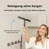 Sanova Luxus Silikon Duschwischer Schwarz – Selbstklebender Produktbild-Vorschau 3