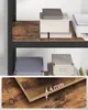 A close-up view of a shelf with boxes and a printer, with a detailed inset showing the thickness of the shelf material. Produktbild-Vorschau