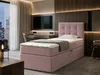NORDELO Boxspringbett INCANTO 90x200 cm Rosa Komplett-Set Produktbild-Vorschau 7