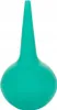 A teal bulb syringe is shown against a white background. Náhled obrázku produktu