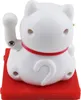 Glückskatze Mini Maneki-neko Medaille weiß Solar 5cm Produktbild-Vorschau 4