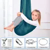 (zelená + šedá) Dětská houpací síť, dvouvrstvá, pro vnitřní Náhled obrázku produktu 4