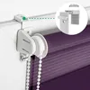 Close-up of a roller blind mechanism and fabric, with an inset showing a measurement detail. Produktbild-Vorschau