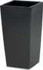A tall, black, square planter. Náhľad obrázku produktu