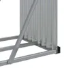 vidaXL Houtopslag voor hout, lichtgrijs, 234x45x100 cm, Productafbeelding-voorbeeld 6