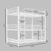 Driedubbel stapelbed 90x190 cm voor 3 slaapplaatsen, Productafbeelding-voorbeeld 8