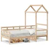 vidaXL Tagesbett mit Dach 80x200 cm Massivholz Kiefer Produktbild-Vorschau 1