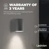 Ledvion - LED Wandleuchte - Rund - 3W - 2700K - Anthrazit - Produktbild-Vorschau 5