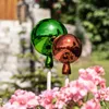 Rosenkugel aus Glas, 16cm, grün Produktbild-Vorschau 2