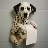 Toilettenpapierhalter mit Hund, Wandhalterung, Harz, Produktbild-Vorschau 10
