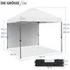 A diagram showing the dimensions of a pop-up gazebo. Produktbild-Vorschau