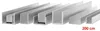 PROFILO A U IN ALLUMINIO 20x20x20x2 mm 200 cm ALLUMINIO Anteprima dell’immagine prodotto 7